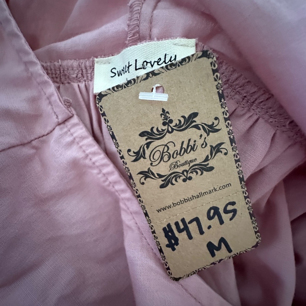 Pink Ruffle Maxi Dress - Picture 3 of 3